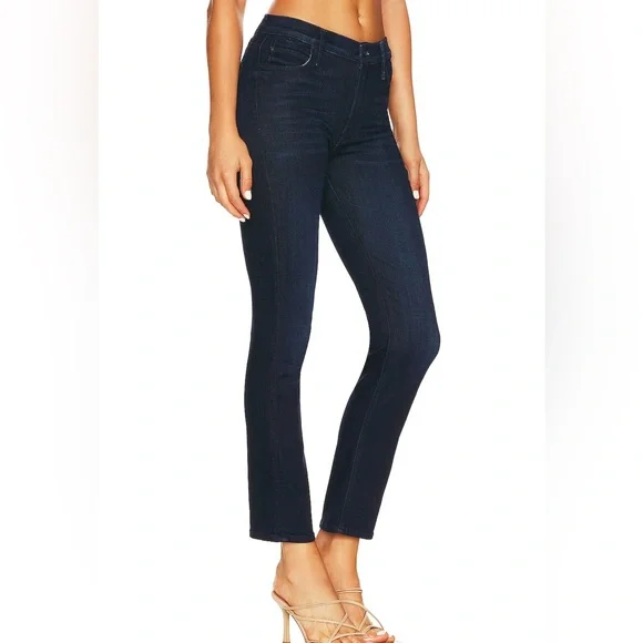 MOTHER Denim The Mid Rise Dazzler Ankle Jeans Dark Wash Now or Never Size 30 - Picture 2 of 14